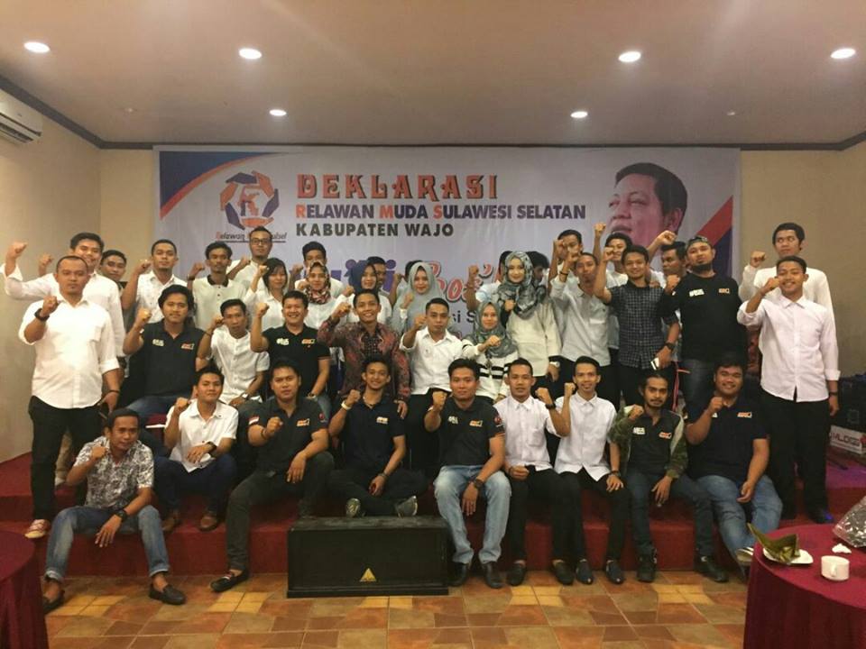 Relawan Muda Sulsel Terbentuk di Wajo