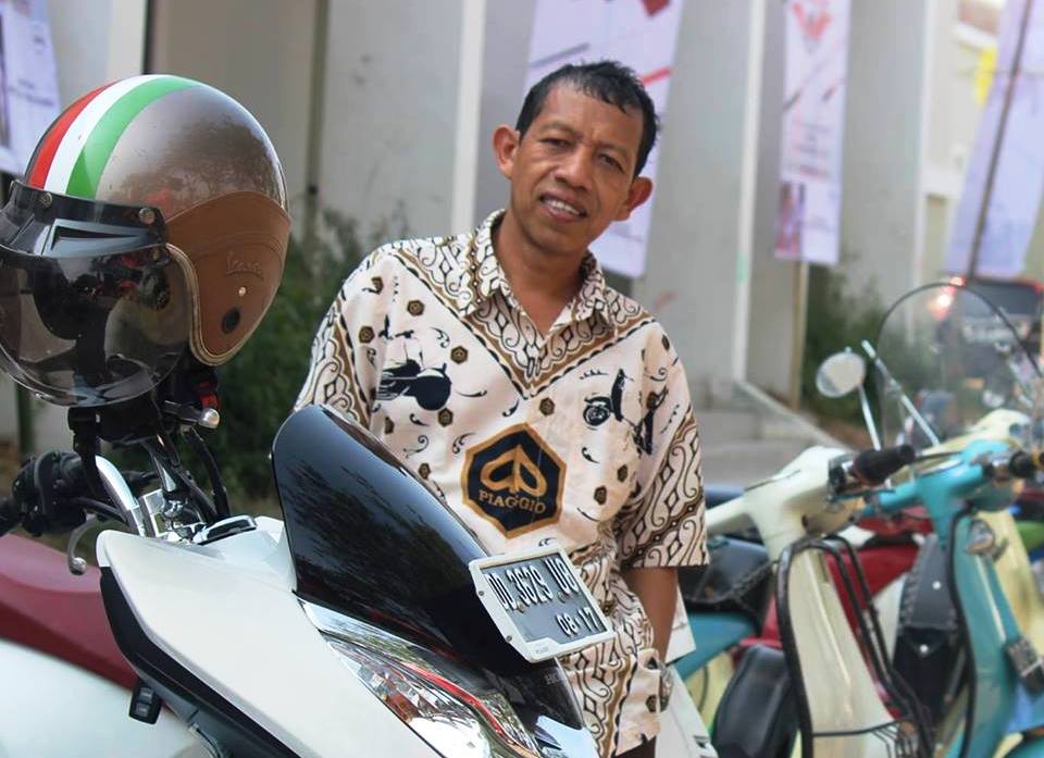 Pria Barru Ini Koleksi 15 Unit Vespa, Dari yang Jadul hingga Modern