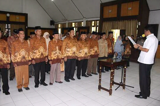 Plt Bupati Barru Lantik pengurus PWRI Periode 2017-2022