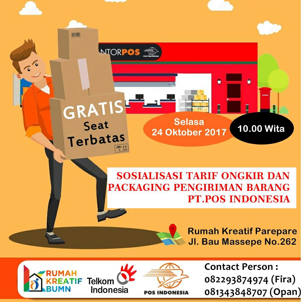 24 Oktober, RKB Sosialisasikan Tarif Pengiriman ke UMKM