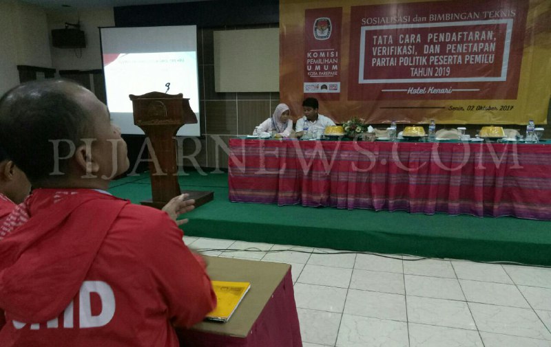 KPUD Parepare Sosialisasikan Aplikasi Sipol, Partai Baru Ikut Serta