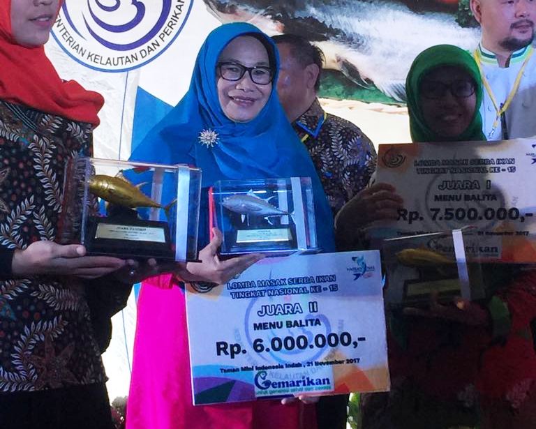 Hebat, PKK Enrekang Juara 2 pada Lomba Masak di Kementerian Kelautan dan Perikanan