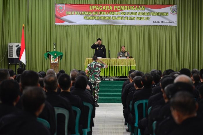 Kepala SMA se-Sulsel Ikut Pelatihan Bela Negara di Pakkatto