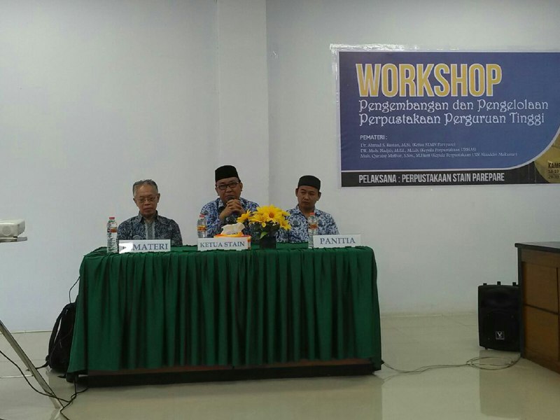 STAIN Parepare Gelar Workshop Pengembangan dan Pengelolaan Perpustakaan