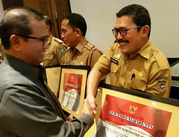 Pemkab Sidrap Raih Penghargaan Dari Inspektorat Sulsel