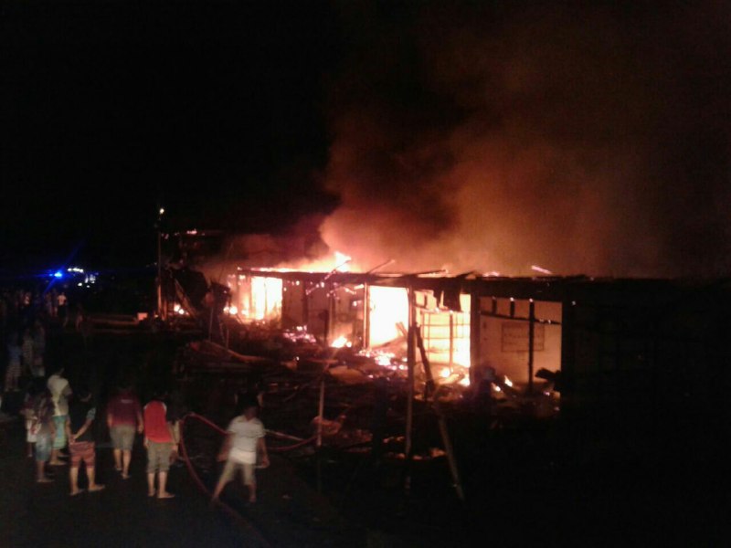 Pasar Baranti Terbakar, Tujuh Armada Damkar Dikerahkan