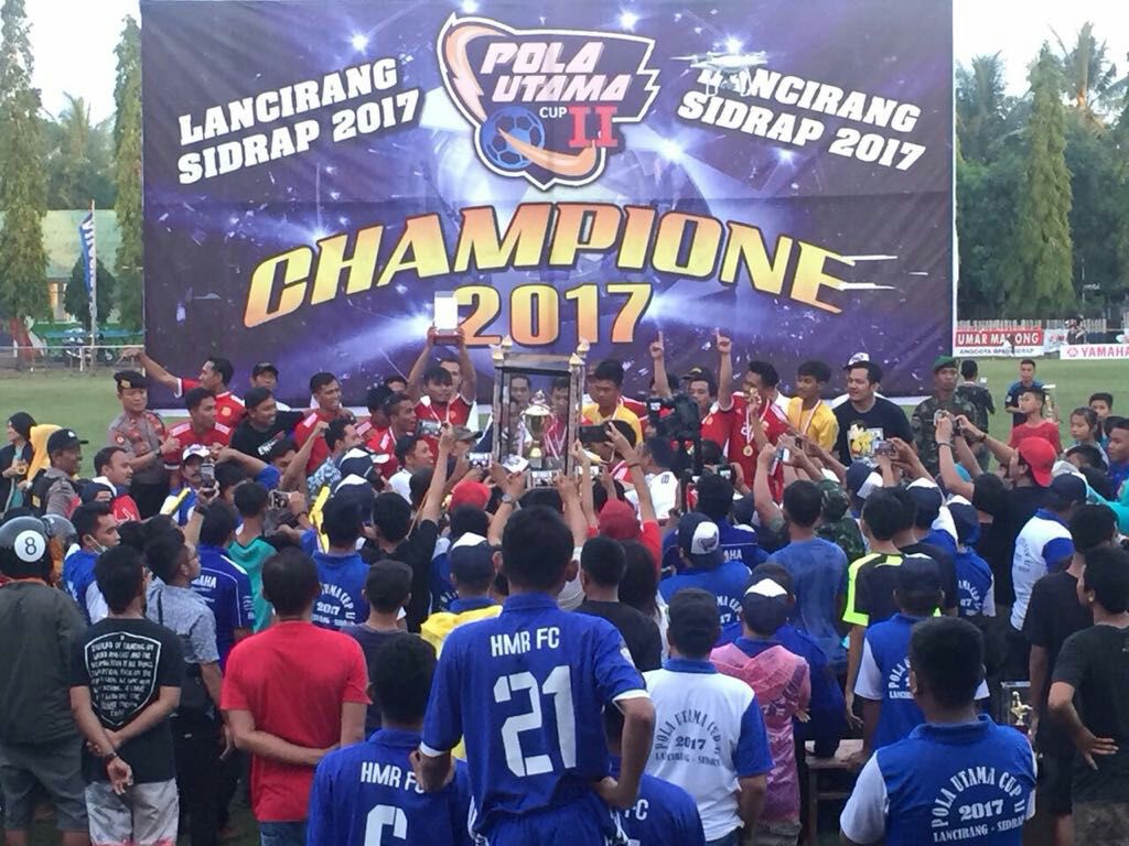 Bhayangkara Pare Utama FC Juarai Pola Utama Cup 2017 di Sidrap
