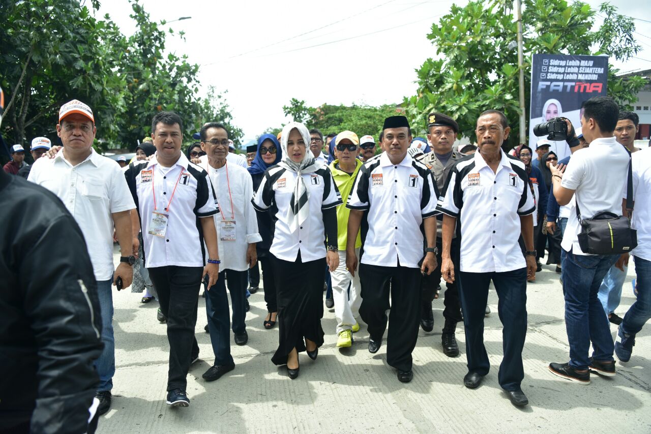 Usai Deklarasi, FATMA Lalu Berjalan Kaki ke KPUD