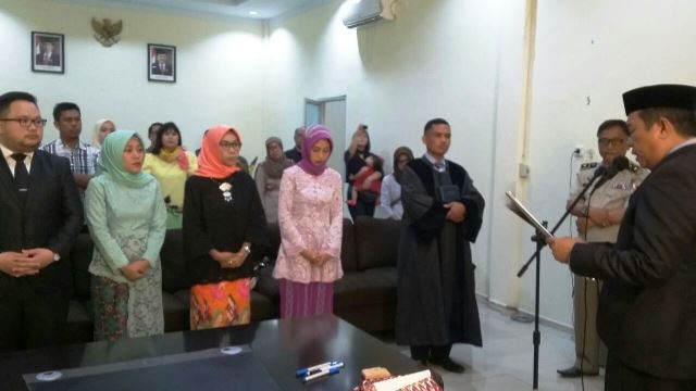 empat Pejabat Pembuat Akta Tanah (PPAT) yang baru, di Kantor BPN Parepare Jalan Jenderal Sudirman