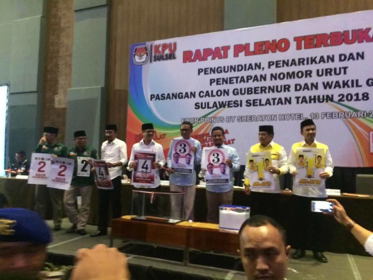 Sah.. Ini Nomor Urut Pilgub Sulsel