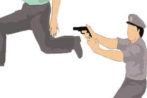 ilustrasi Polisi menembak