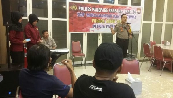 Kapolres Parepare Ajak Jurnalis Berkumpul Jelang Pilkada