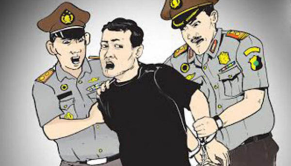 ilustrasi pencuri ditangkap