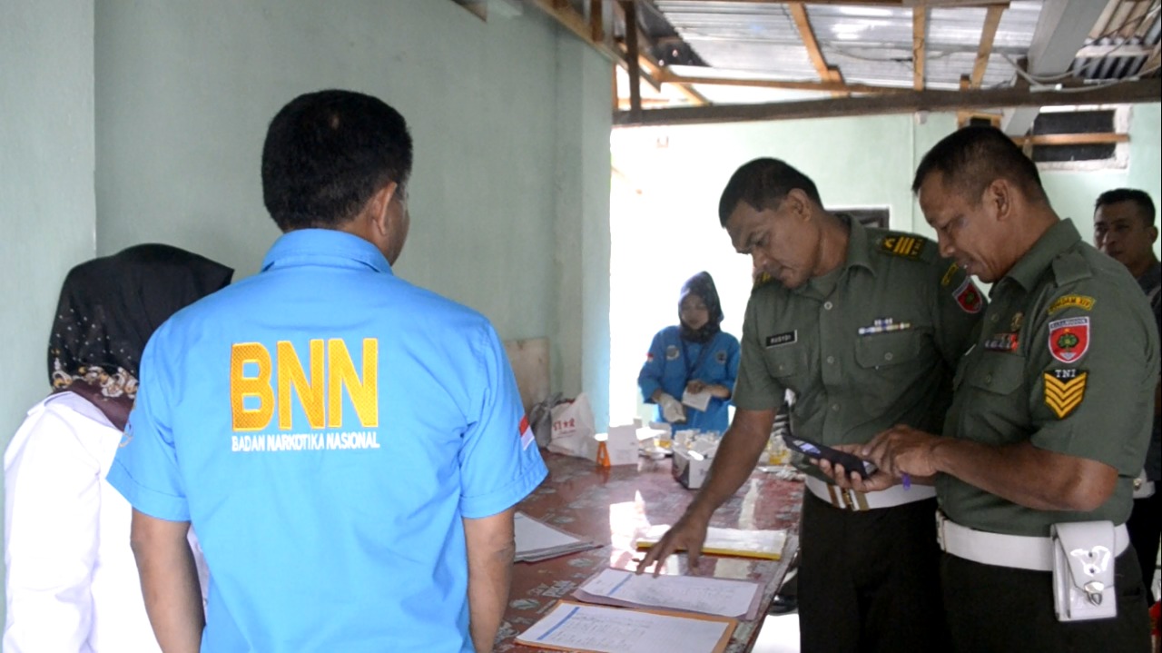 Dandenpom XIV/2 Parepare Bersih dari Narkoba Dandenpom XIV/2 Parepare Bersih dari Narkoba