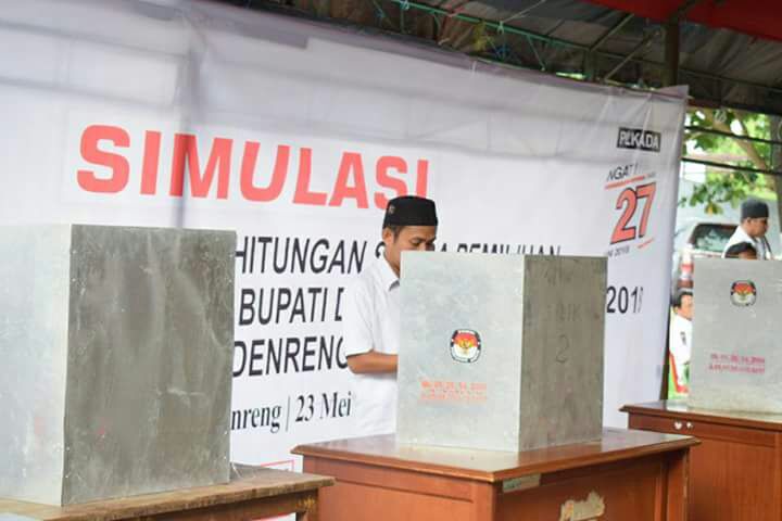 Matangkan Persiapan, KPU Sidrap Gelar Simulasi