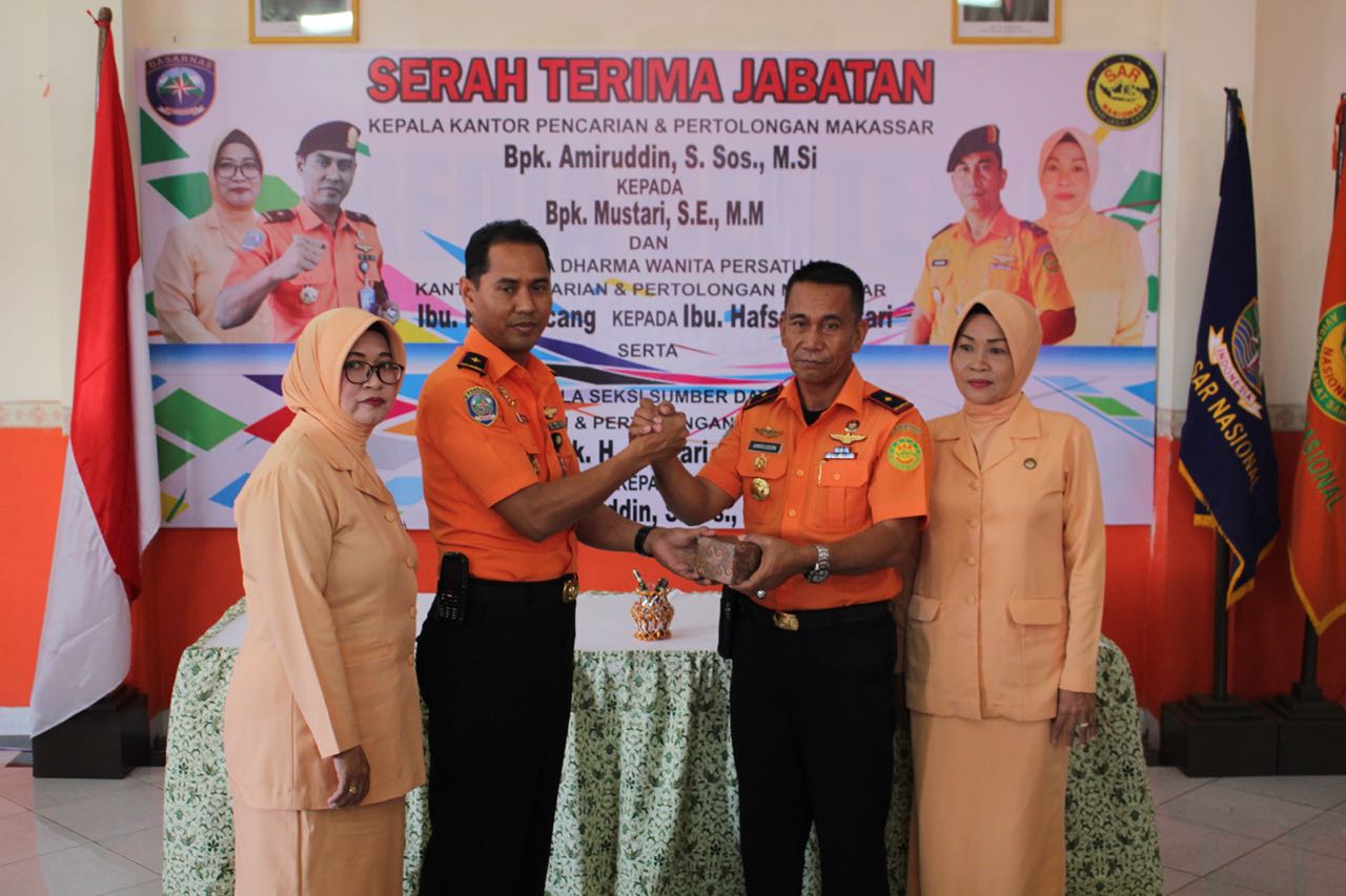 Mustari Resmi Jabat Kepala Basarnas Makassar