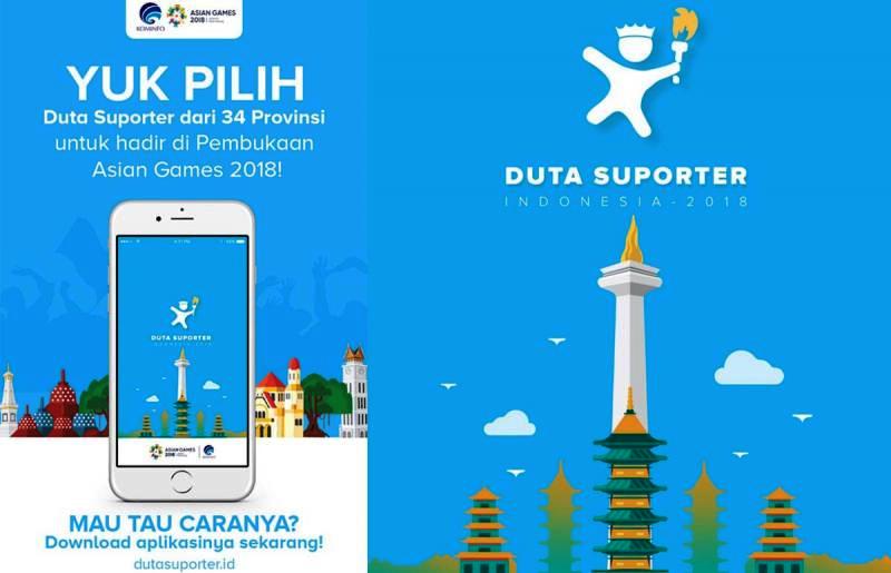 Dukung Asian Games 2018, Kominfo Luncurkan Aplikasi Duta Suporter Indonesia