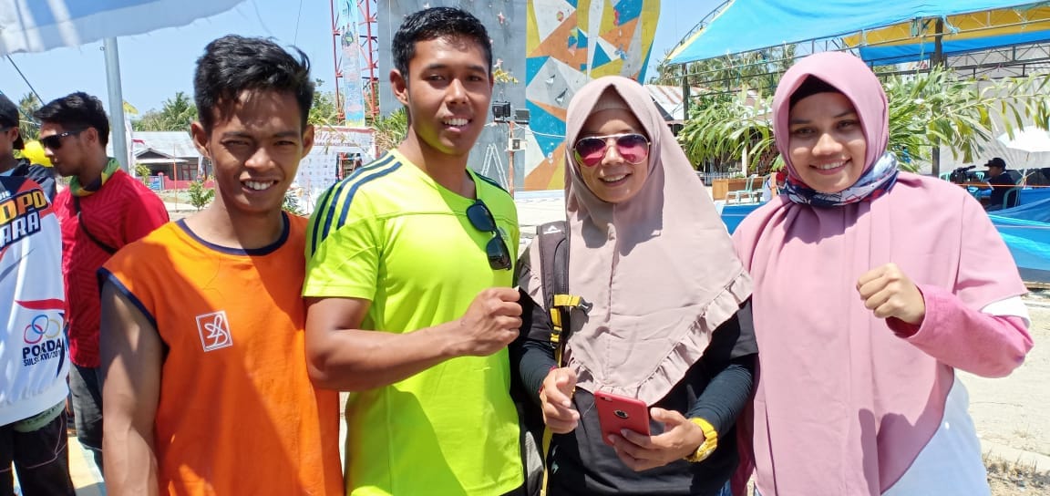 Cabor Panjat Tebing Kedatangan Atlet Internasional Peraih Emas Sea Games