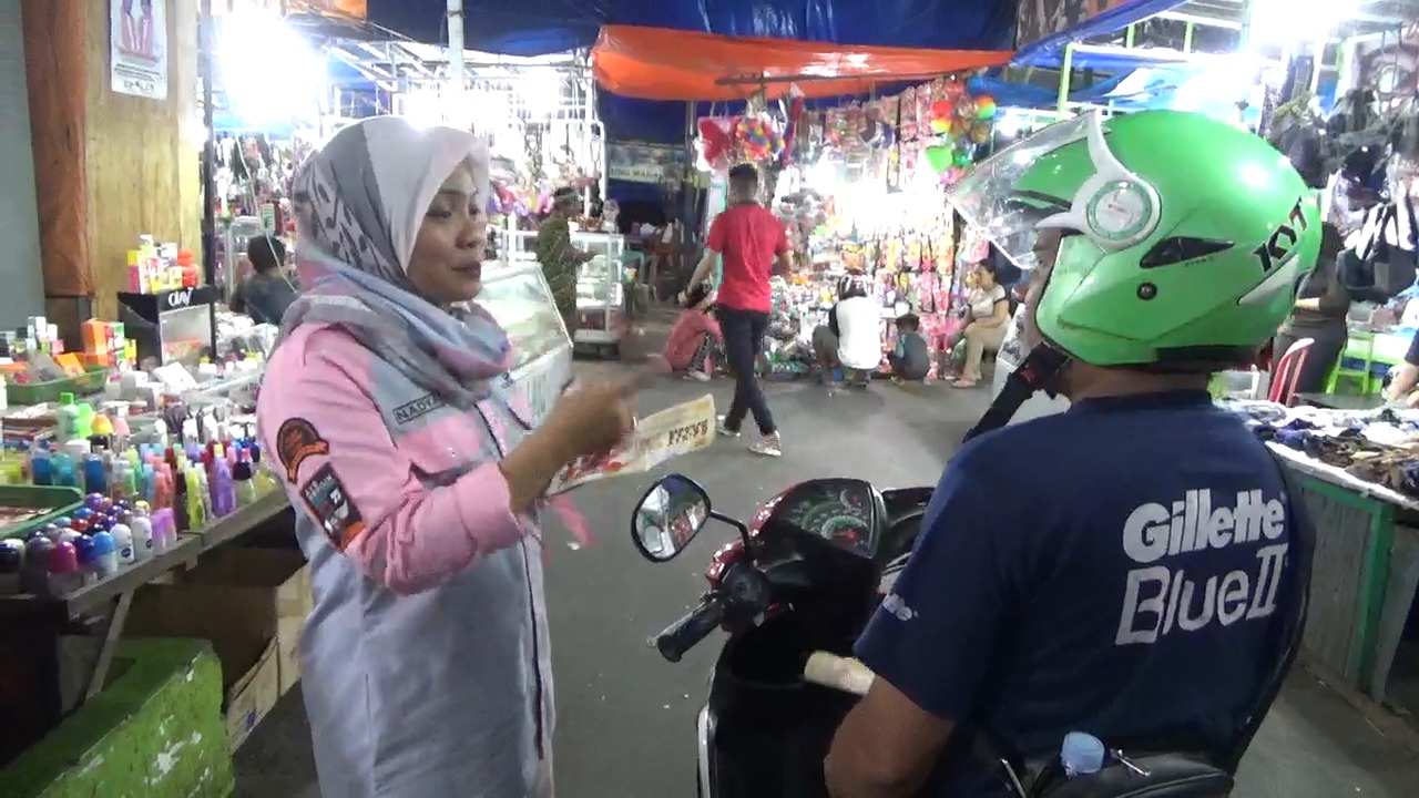 KPU Parepare Sosialisasi di Pasar Tradisional