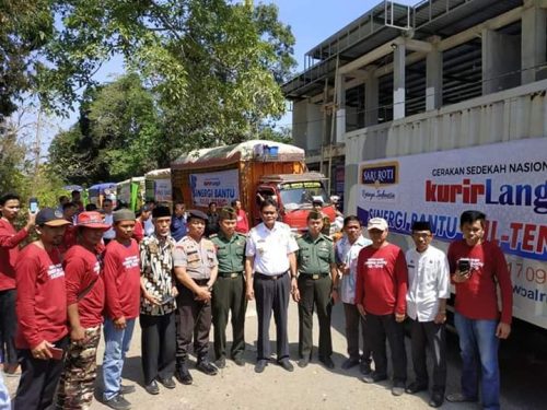 8 Truk Logistik Kurir Langit Diberangkatkan ke Sulteng