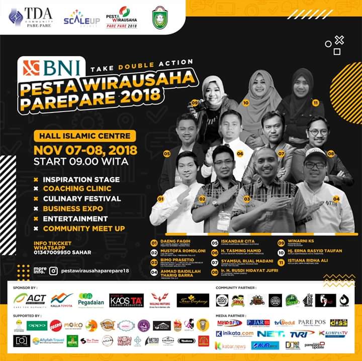 Besok, 59 Stand UKM Siap Ramaikan Pesta Wirausaha Parepare