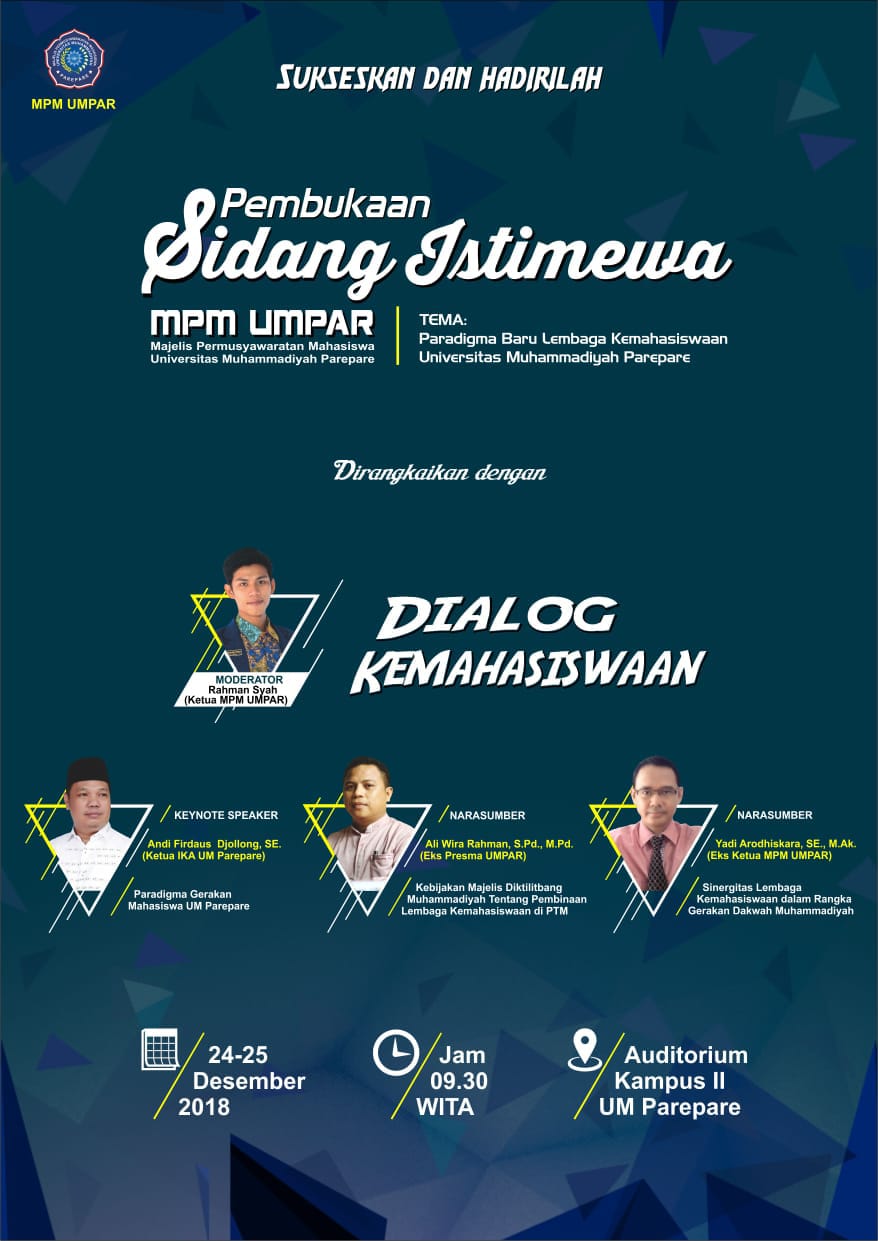 MPM UM Parepare Bakal Gelar Sidang Istimewa Bahas Amandemen Konstitusi