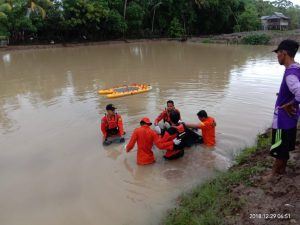 Tim SAR Gabungan menemukan korban.