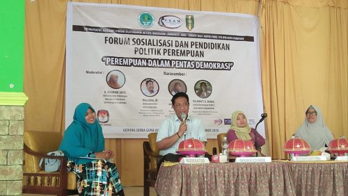 Forum Sosialisasi & Pendidikan Politik Perempuan di Gedung Aisyiyah, Kota Parepare, Ahad 9 Desember 2018