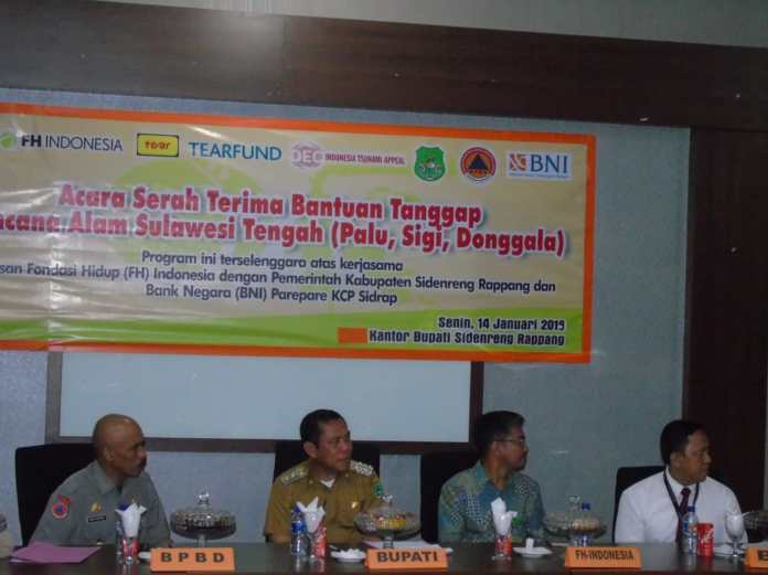 354 Keluarga Pengungsi Sulteng Terima Bantuan TearFund/DEC/UKAid