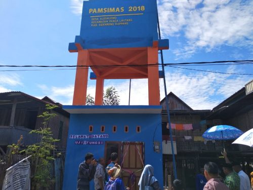 Bupati Sidrap Resmikan Pengunaan Pamsimas di Desa Allesalewo