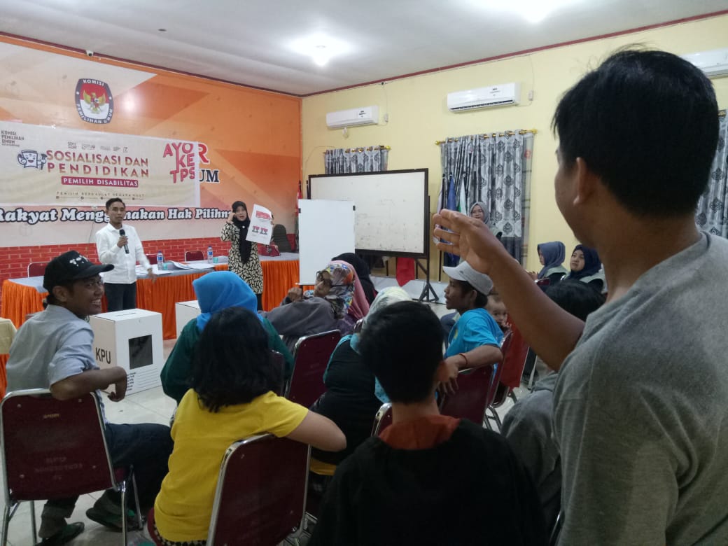 KPU Parepare Sosialisasi Pendidikan Pemilih Bagi Penyandang Disabilitas