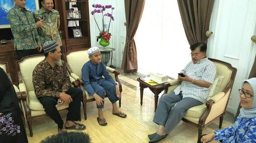 GALERI FOTO : Wapres JK Terima Hafiz Qur’an Cilik Asal Sulbar