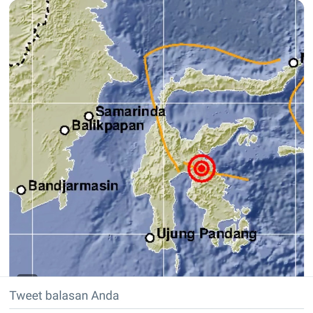 Gempa M 5,0 Guncang Luwu Timur, Tidak Berpotensi Tsunami