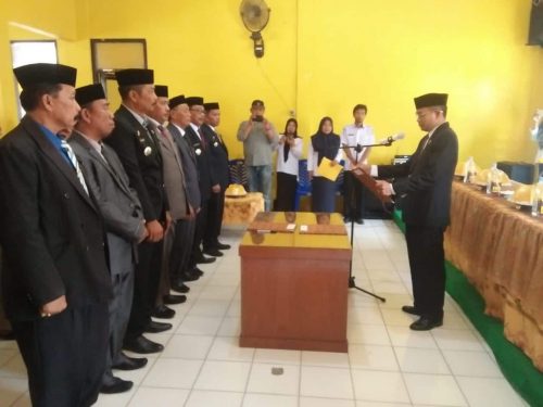 Pelantikan Tujuh Camat sebagai Pejabat Pembuat Akta Tanah Sementara (PPATS) di Kabupaten Sidrap.