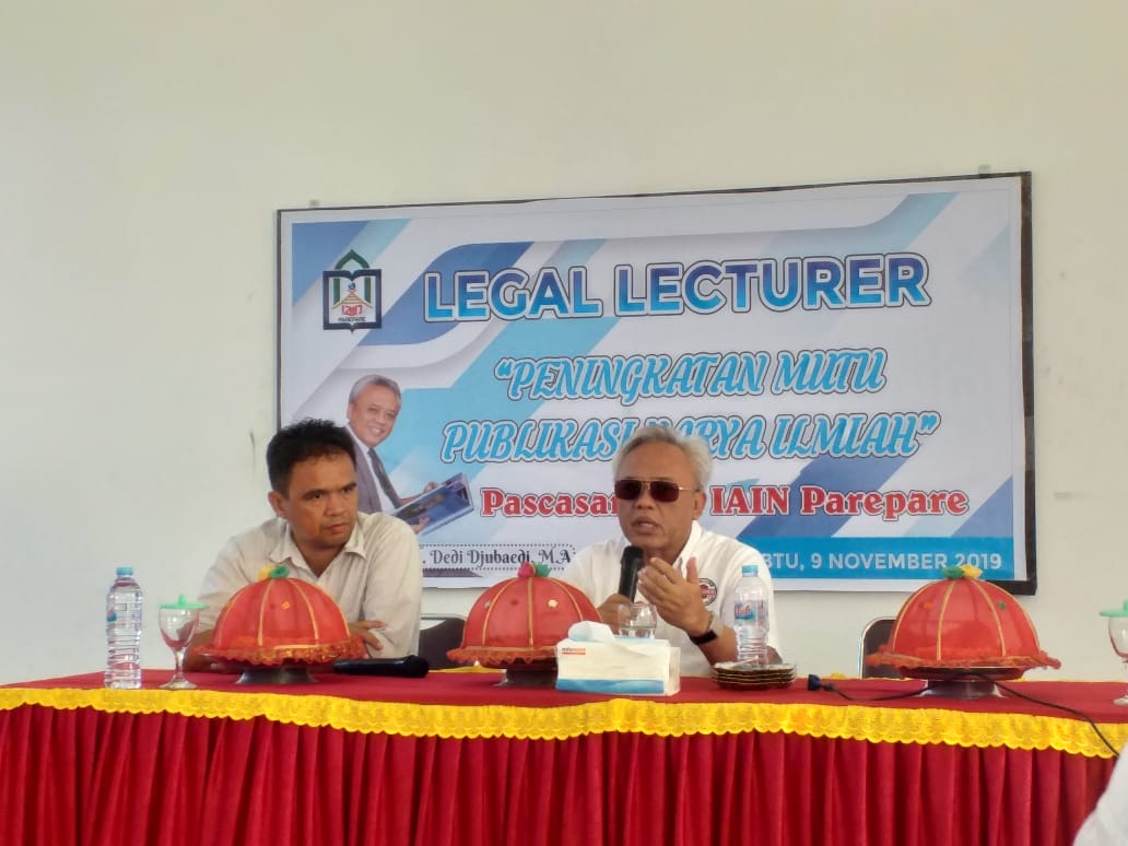 Tingkatkan Mutu Publikasi llmiah, PPs IAIN Parepare Gelar Legal Lecture