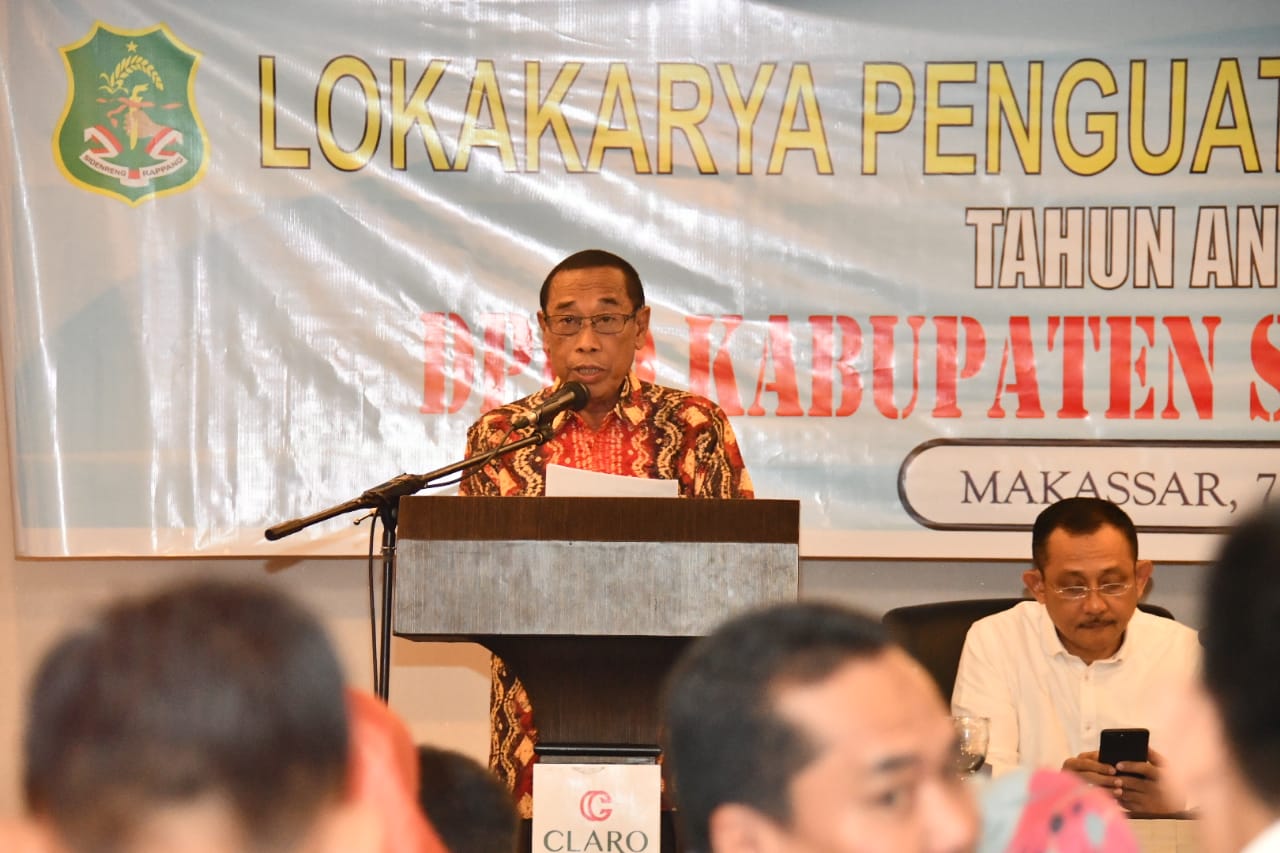 Ketua DPRD Sidrap Buka Lokakarya Penguatan Propemperda 2020