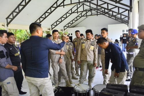 Korps Musik Pangkep Berguru Marching Band di Sidrap