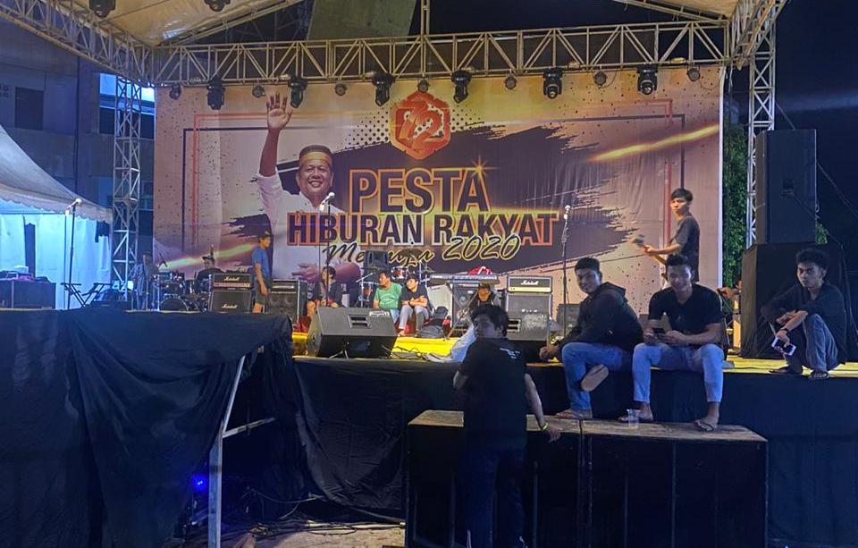 Penataan Panggung Pesta Hiburan Rakyat Rampung, Cakra Khan Bakal Tampil di Soppeng  