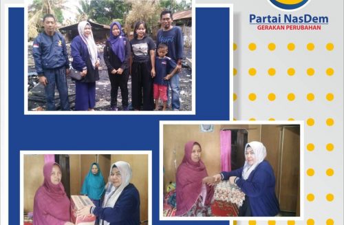 Garnita NasDem Soppeng Bantu Korban Kebakaran di Tonrong Sepe’E