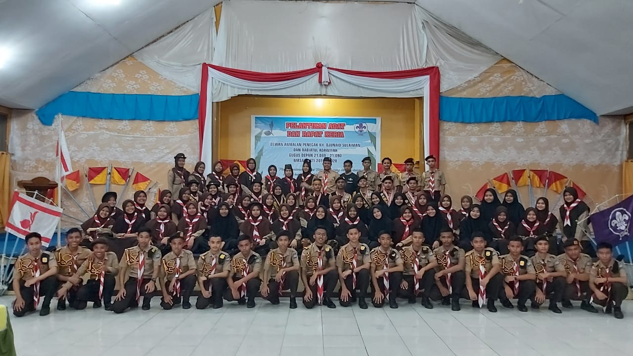 Pramuka MA Al-Junaidiyah Gelar Pelantikan Pengurus Dewan Ambalan dan Rapat Kerja