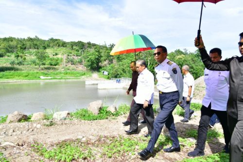 Nurdin Abdullah Tinjau Pembangunan Taman Wisata Religius Nona-nonae Sidrap