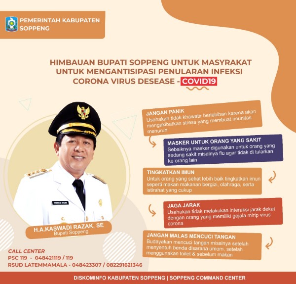 Puncak Peringatan Hari Jadi Soppeng Ditunda karena Corona