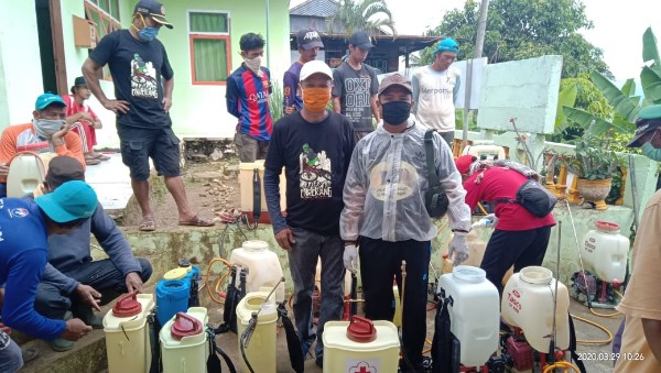 Cegah Corona, Desa Banti Terapkan Karantina Wilayah, PMI Enrekang dan OKP Lakukan Ini