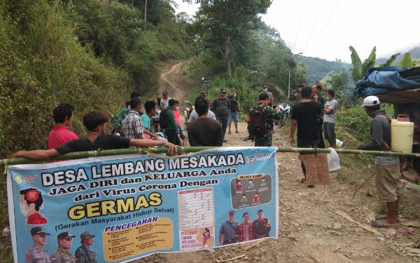 Cegah Corona, Tiga Desa di Pengunungan Pinrang Ini Perketat Penjagaan Hingga 24 Jam