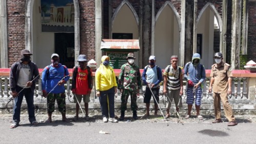 Lindungi Warganya dari Corona, Kades Kaliang Lakukan Ini