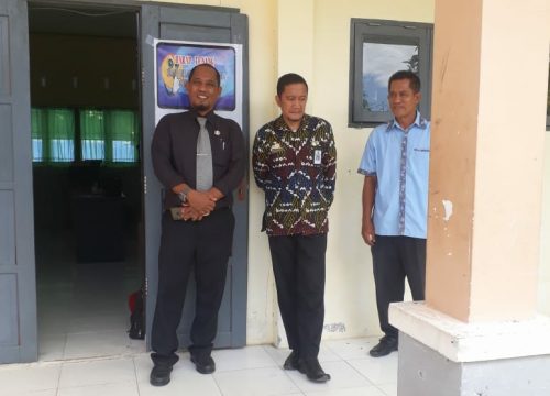 Hari Terakhir UNBK, Kacabdis Pendidikan Pinrang Kunjungi SMKN 7 Pinrang