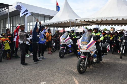 Meriahkan Milad ke-47 RMS, Syahar Lepas Ribuan Peserta Fun Bike