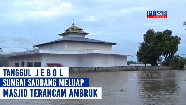 Video : Jelang Lebaran, Sungai Saddang Meluap Rendam Permukiman Warga di Pinrang