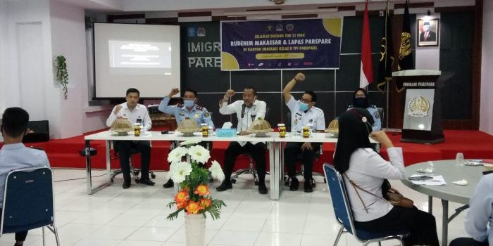 Sukses Raih WBK, Rudenim Makassar dan Lapas Parepare Studi Tiru ke Imigrasi Parepare