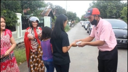 Civitas Akademika STIH dan STIKIP Cokroaminoto Pinrang, Keliling Kota Sosialisasi Protokol Kesehatan